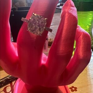 Source Unknown Sparkling Silver Women's Ring